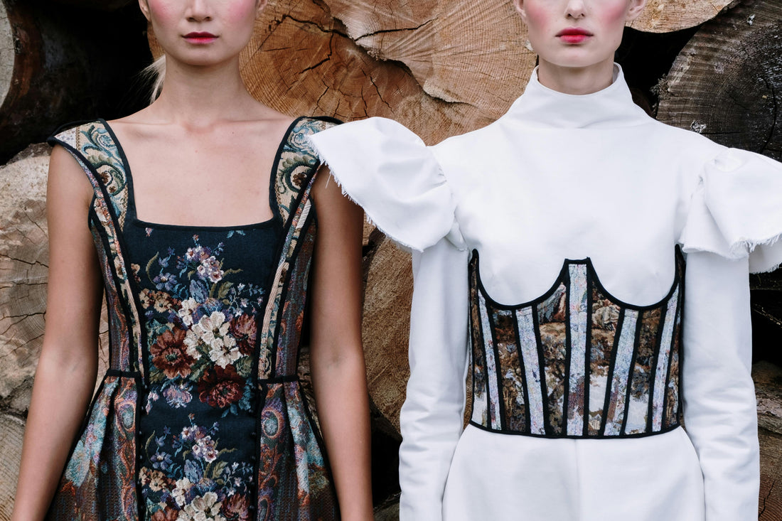 models wearing ballet inspired outfits